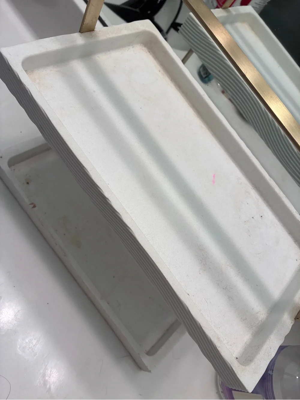Two Tier Countertop Vanity Organizer White Shelf
